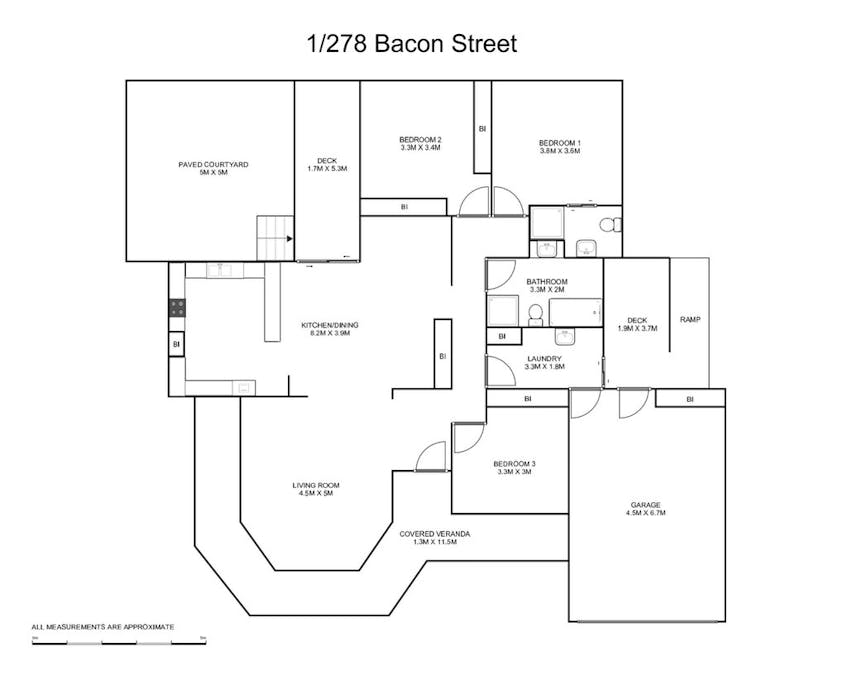 1/278 Bacon Street, Grafton, NSW, 2460 - Floorplan 1