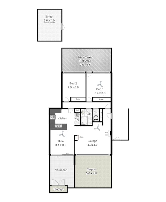 3 Lisa Court, Pennington, SA, 5013 - Floorplan 1