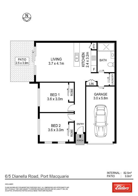 6/5 Dianella Road, Port Macquarie, NSW, 2444 - Floorplan 1