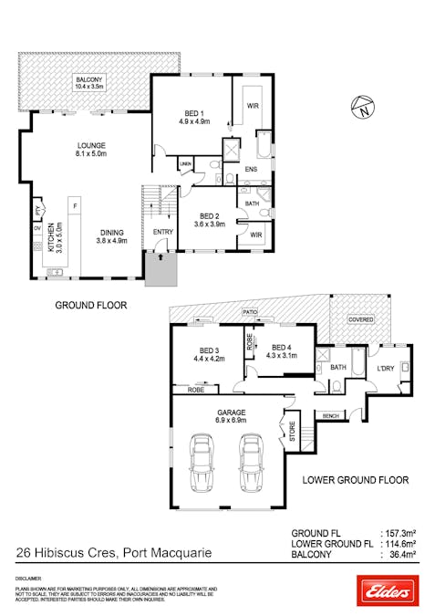 26 Hibiscus Crescent, Port Macquarie, NSW, 2444 - Floorplan 1