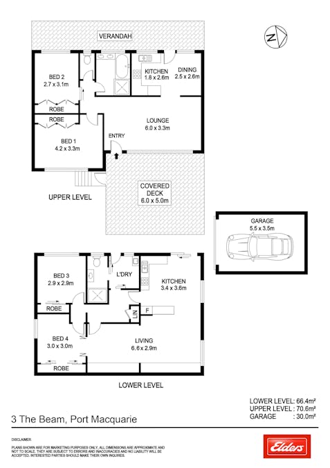3 and 3A The Beam, Port Macquarie, NSW, 2444 - Floorplan 1