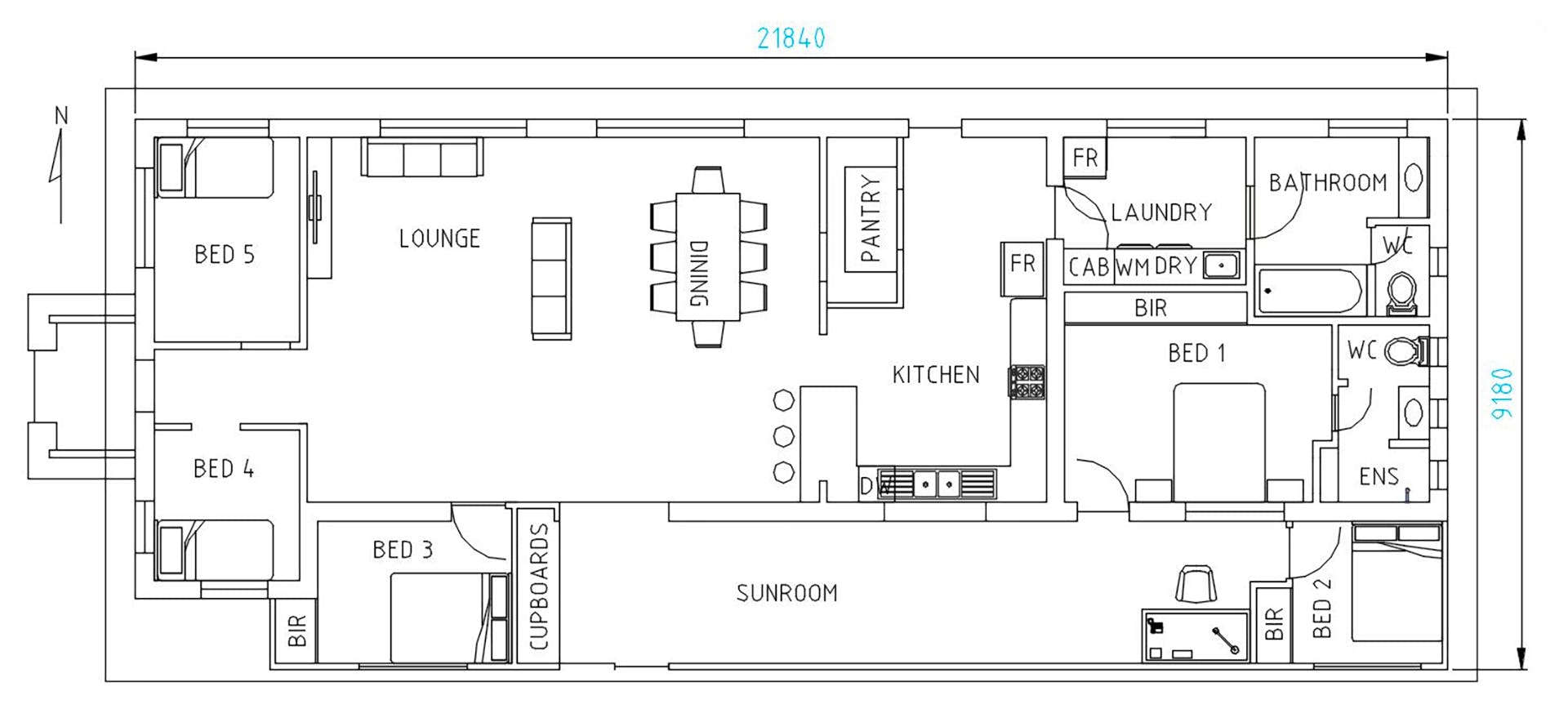 Detailed Plan Of A Butchery Modern House
