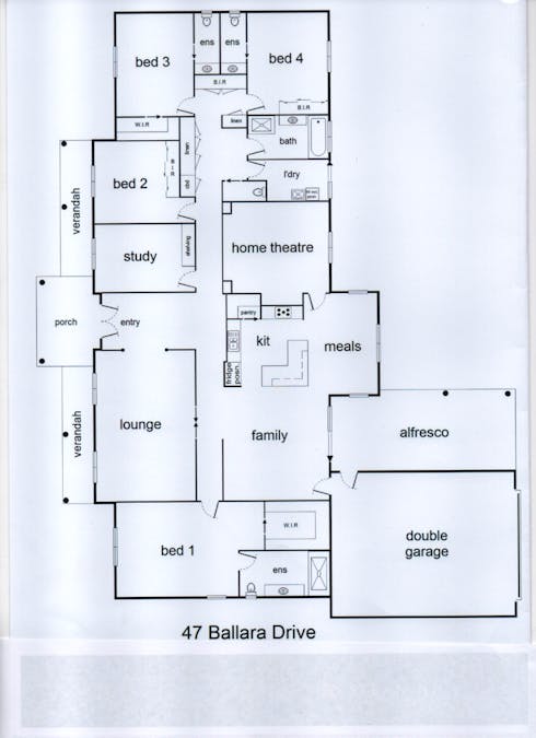 47 Ballara Drive, Wodonga, VIC, 3690 - Floorplan 1