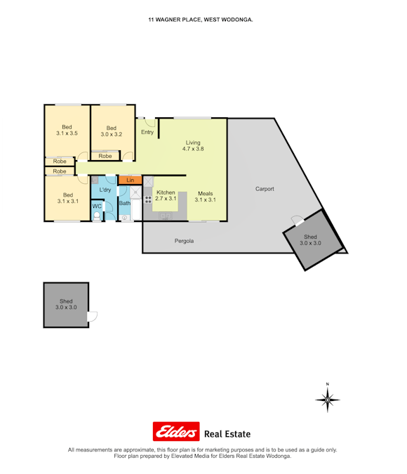 11 Wagner Place, Wodonga, VIC, 3690 - Floorplan 1