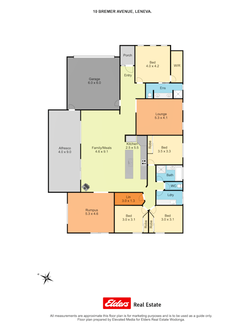 10 Bremer Avenue, Wodonga, VIC, 3690 - Floorplan 1