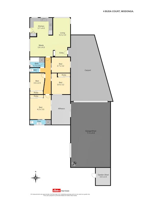 4 Buda Court, Wodonga, VIC, 3690 - Floorplan 1