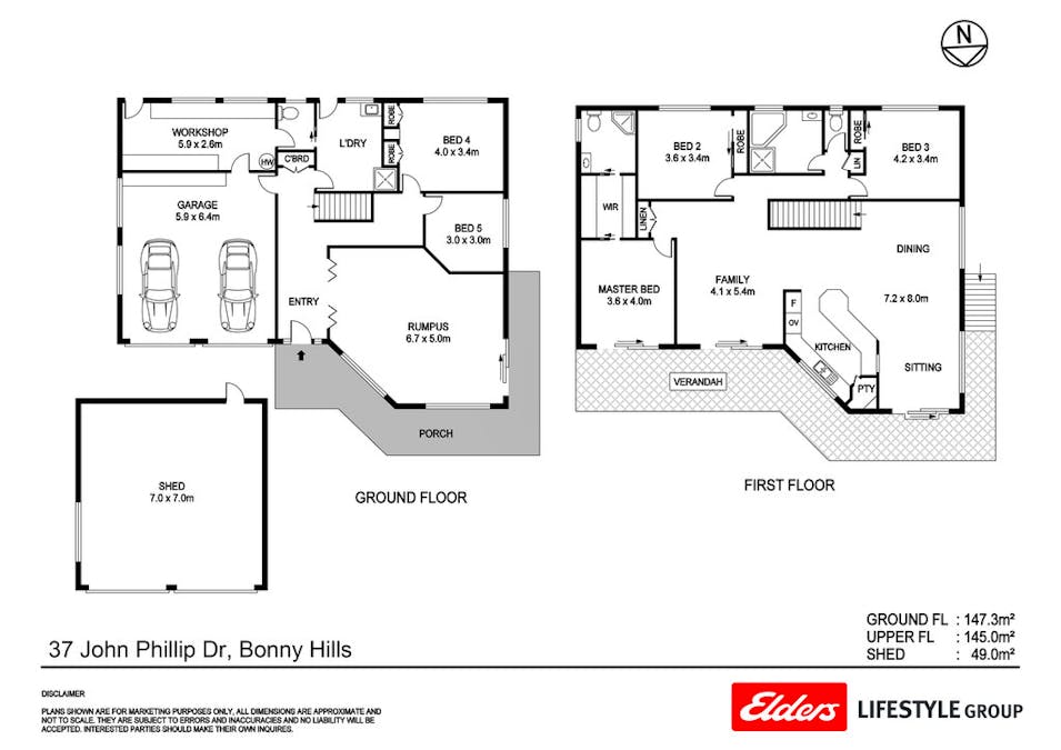 37 John Phillip Drive, Bonny Hills, NSW, 2445 - Floorplan 1