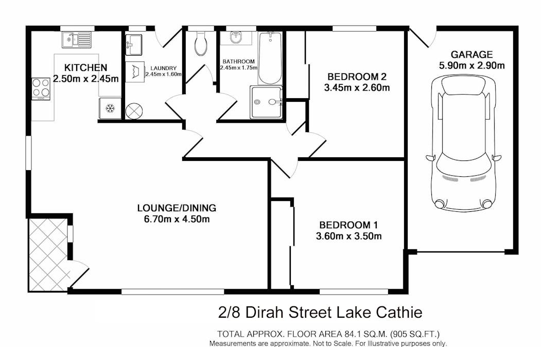 2 /8 Dirah Street, Lake Cathie, NSW, 2445 - Floorplan 1