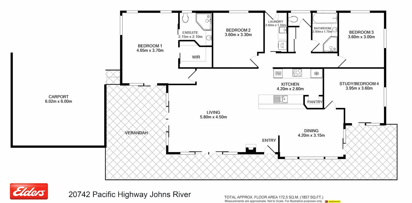20742 Pacific Highway, Johns River, NSW, 2443 - Floorplan 1