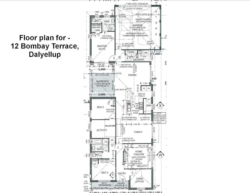 12 Bombay Terrace, Dalyellup, WA, 6230 - Floorplan 1