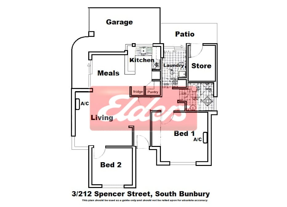 3/212 Spencer Street, South Bunbury, WA, 6230 - Floorplan 1